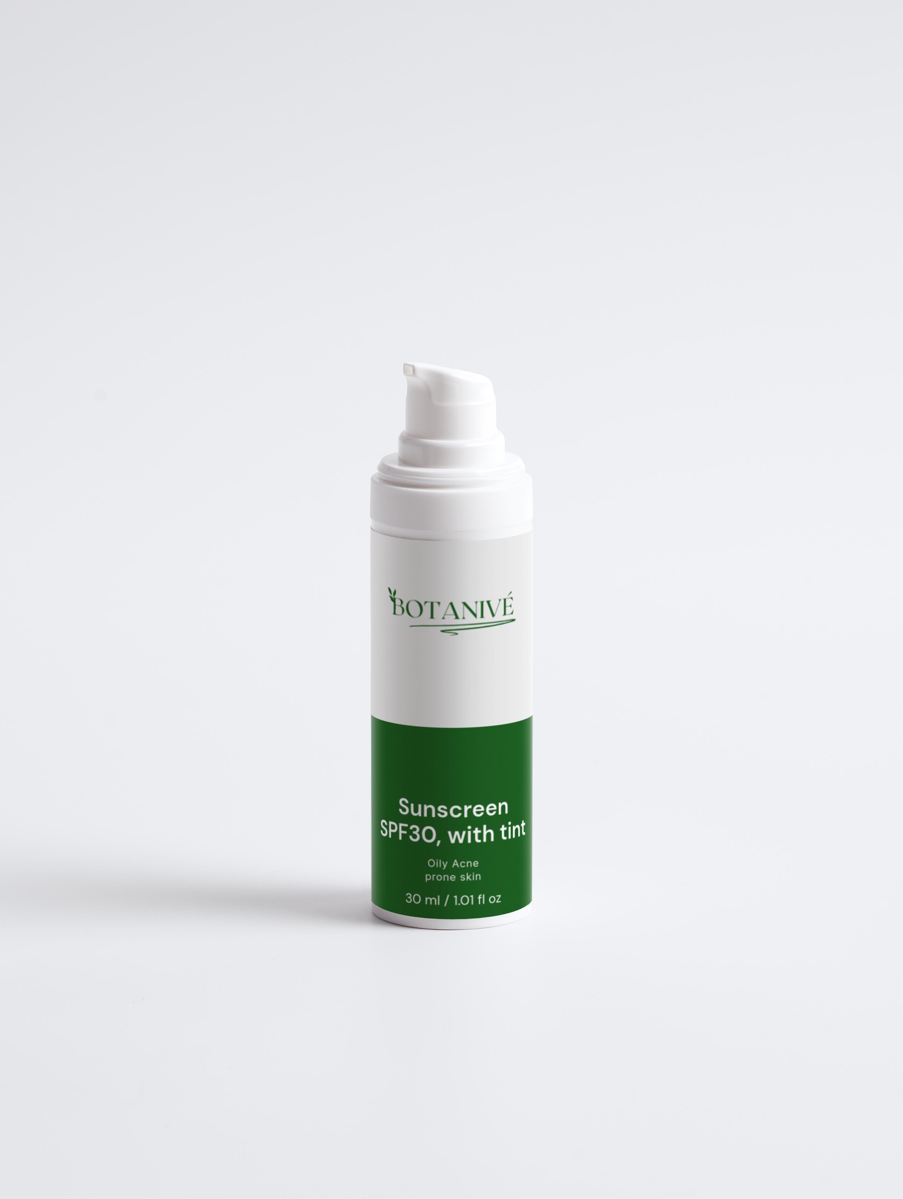 Sunscreen SPF30, with tint
